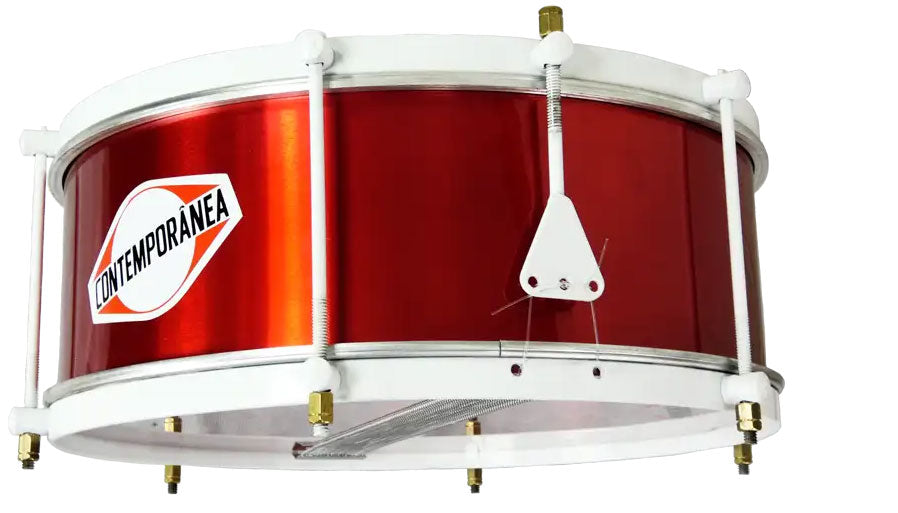 Caixa 14" x 15cm - 6 Zugstäbe - Snare-Teppich - Light - Rot - Edition ALEGRIA