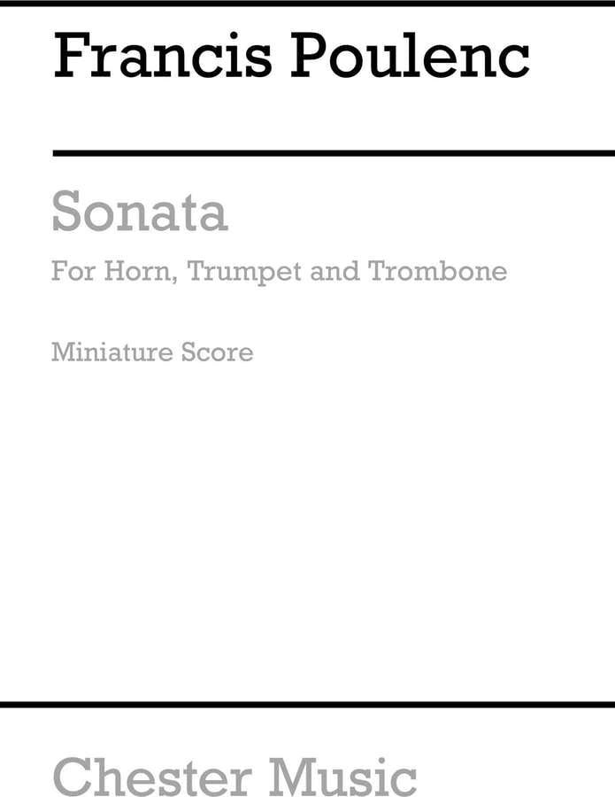 Sonate für Horn Trompete und Posaune