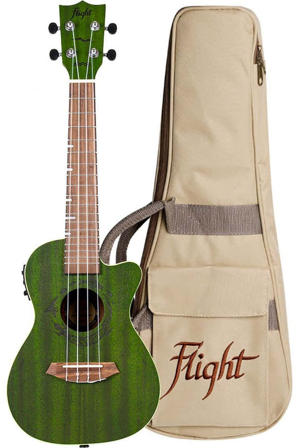Flight: Gemstone DUC380 Elec Con Ukulele - Jade -