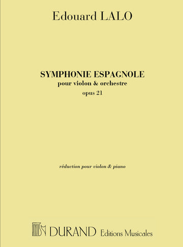 Lalo - Symphonie Espagnole Opus 21 - Violon et Piano