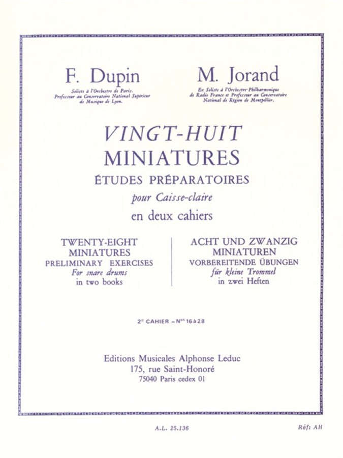 Dupin F. Jorand M. - 28 Miniaturen Bd. 2 - Kleine Trommel
