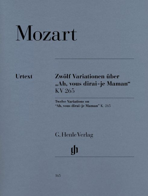 Moz W.A. - 12 Variations On Ah Vous Dirai-Je Maman Kv 265 (300E)