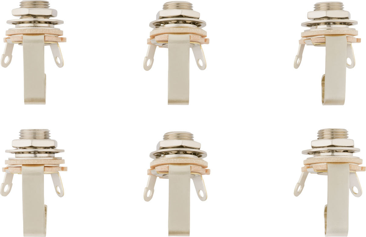 1/4" 2-Conductor Guitar Output Jack (6-pack)