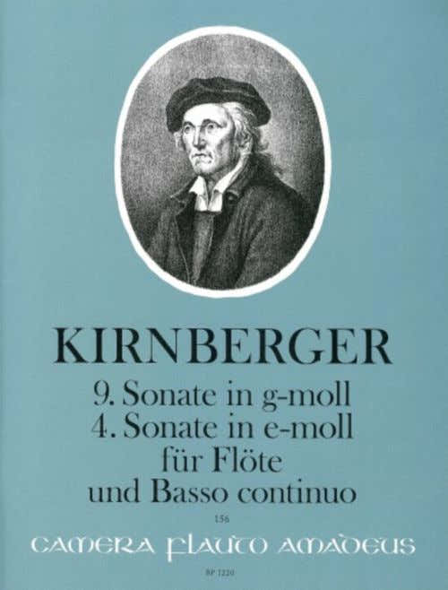 Kirnberger J.P. - 9TH Sonate in g-Moll / 4TH Sonate in e-Moll - Flöte & BC