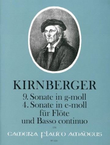 KIRNBERGER J.P. - 9th SONATA IN G MINOR / 4th SONATA IN E MINOR - FLUTE & BC
