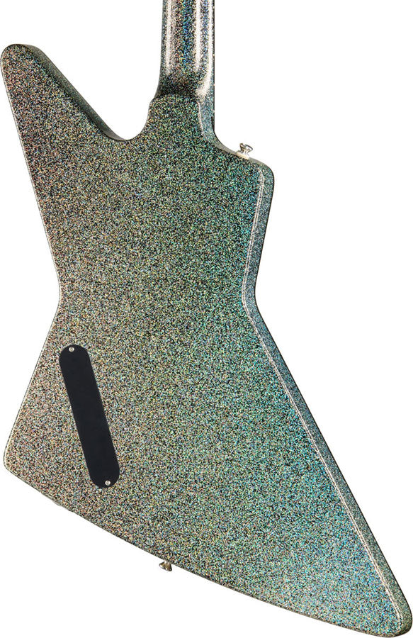Explorer Custom Signatur Lzzy Hale Schwarzer Diamant Holografischer Glitzer IBG