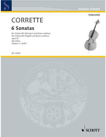 Corrette - Les Délices De La Solitude Op. 2 - Violoncelle (bassoon) et Basso Continuo