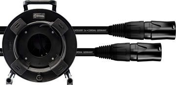 CORDIAL CAT 5E - S/UTP Stecker NE8MXB1 / HIROSE RJ45 / Kabeltrommel 50 m