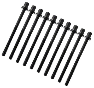TRC-75W-BK - 75MM SCHWARZE SPANNSCHRAUBEN MIT WASHER - GEWINDE 7/32" (X10)
