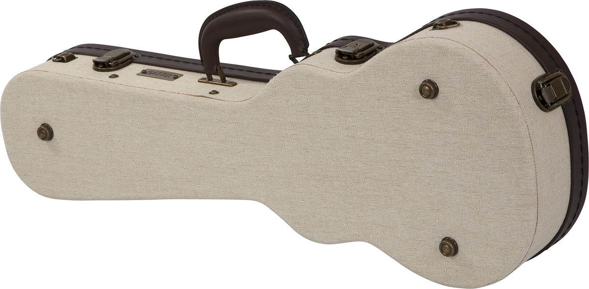 Konzert-Ukulelenkoffer Beige aus Holz Deluxe - GW