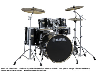 STAGE CUSTOM BIRCH - FUSION 20" - RAVEN BLACK + PACK HARDWARE HW780