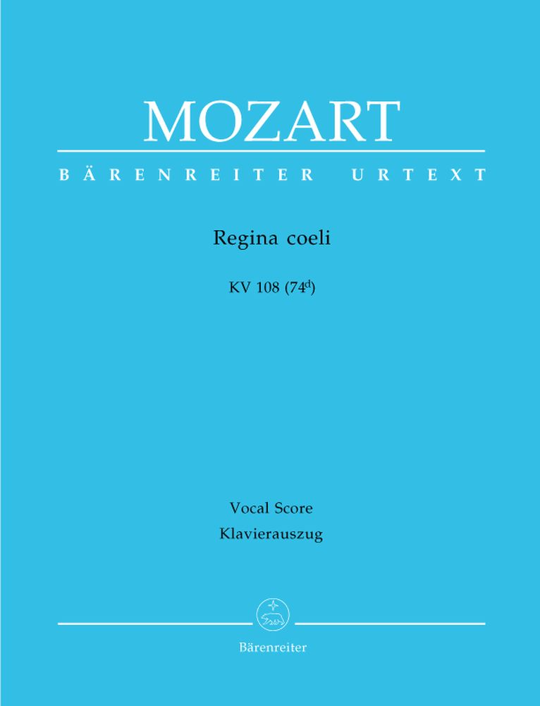 Moz W.A. - Regina Coeli Kv 108 (74D) - Reduction Ch Piano