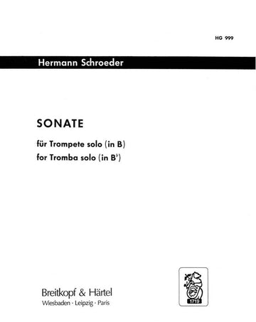 Schroeder Hermann - Sonate - Trompete