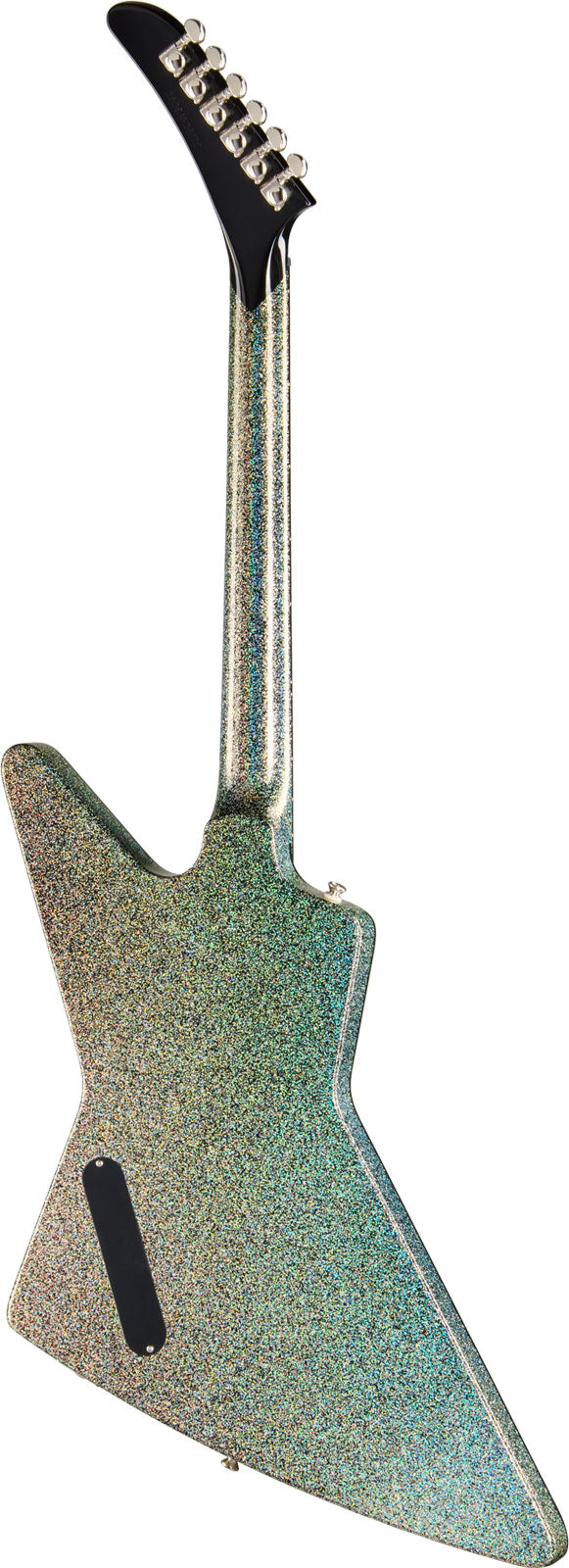 Explorer Custom Signatur Lzzy Hale Schwarzer Diamant Holografischer Glitzer IBG