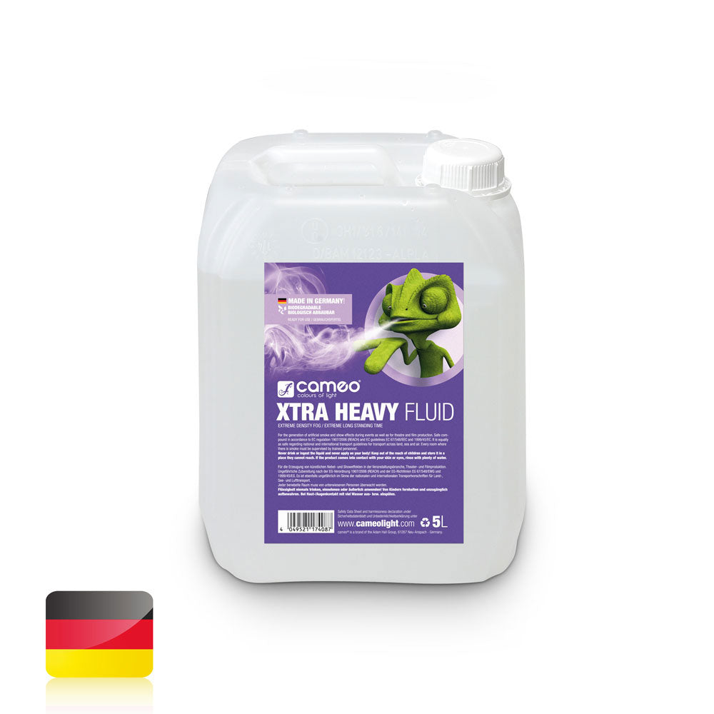Cameo XTRA SCHWERE FLSSIGKEIT 5L - EXTREM LANGE HALTE HOHE DICHTE RAUCHMASCHINENFLSSIGKEIT - 5 l