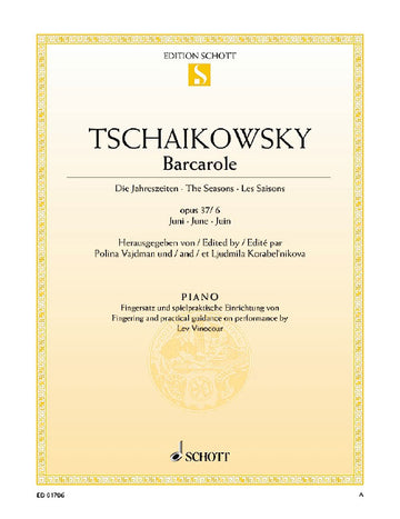 Tchaikovsky - Les Saisons Op. 37 Barcarolle Juin - Piano