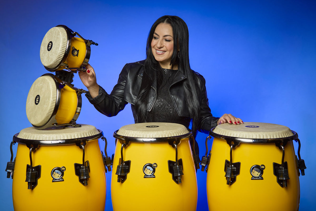AA400SY - Alexandra Alban Signature 7" & 8 1/2" Bongo - Sunrise Yellow