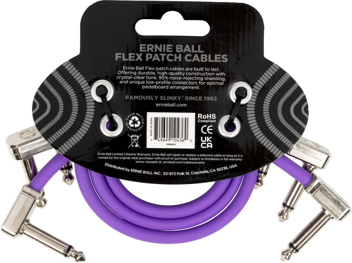 PATCH CABLE FLEX 30CM - PACK 3 PURPLE