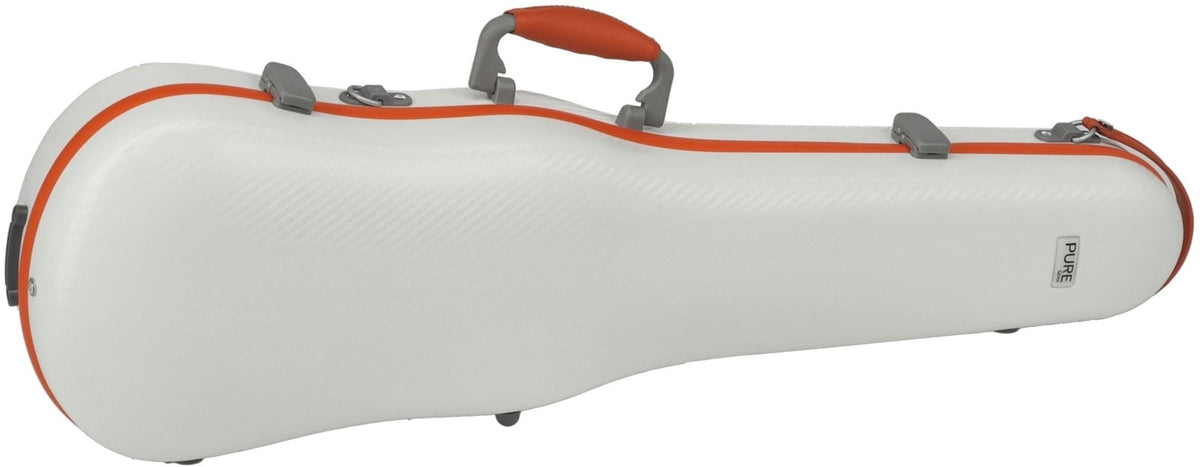 Gewa FORM SHAPED VIOLIN CASES POLYCARBONATE FUN 4/4 - 1/2 WHITE / ORANGE