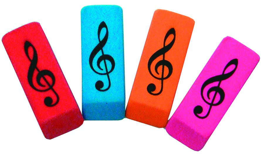 Radiergummi Violinschlüssel (Einzeln)
