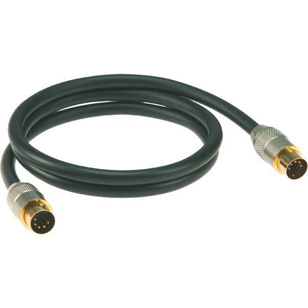 Klotz MIDI CABLE BLACK PRO 6M DIN 5 - DIN 5 180 GOLD CONTACT
