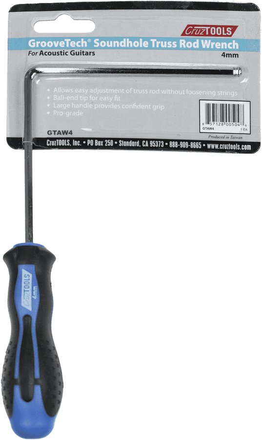 TRUSSROD GROOVE TECH 4 MM ALLEN WRENCH WITH HANDLE