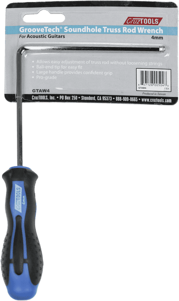 TRUSSROD GROOVE TECH 4 MM ALLEN WRENCH WITH HANDLE