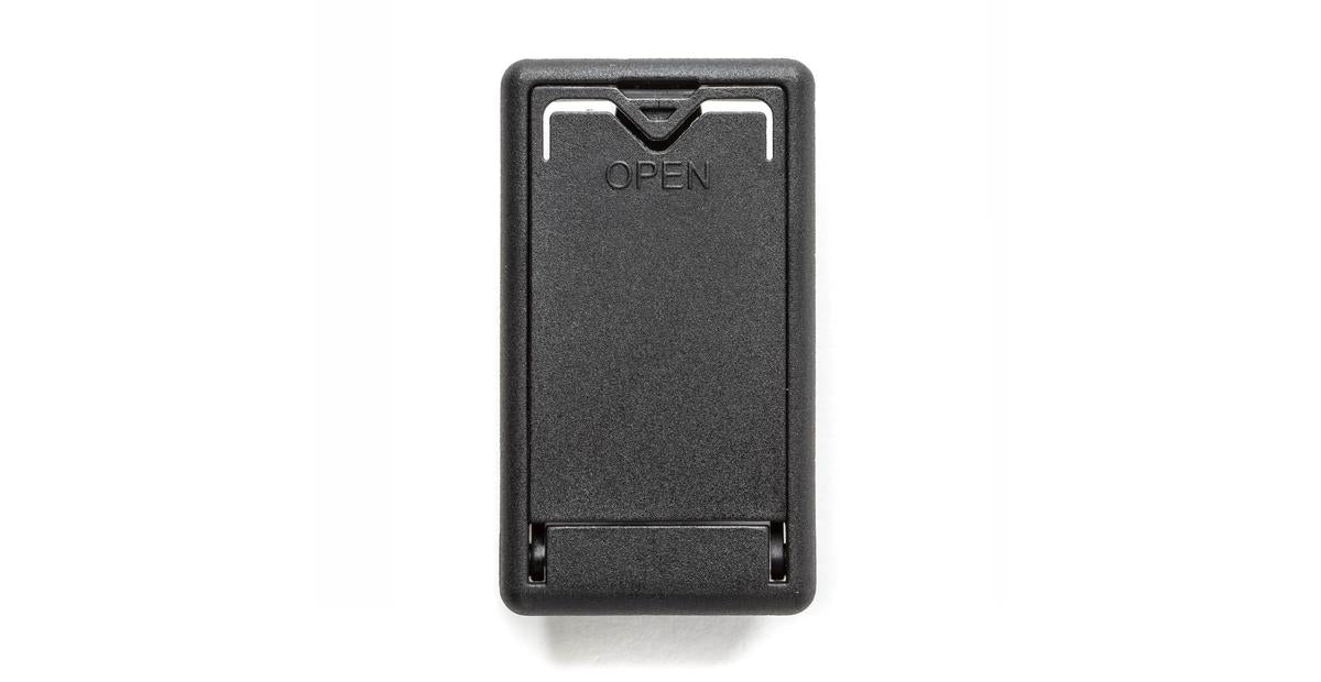 Schwarzes Batteriefachgehäuse