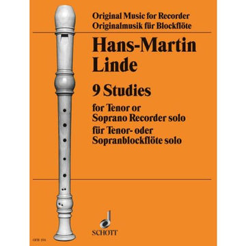 LINDE H.M. - 9 ETUDES - FLUTE SOPRANO OU TENOR