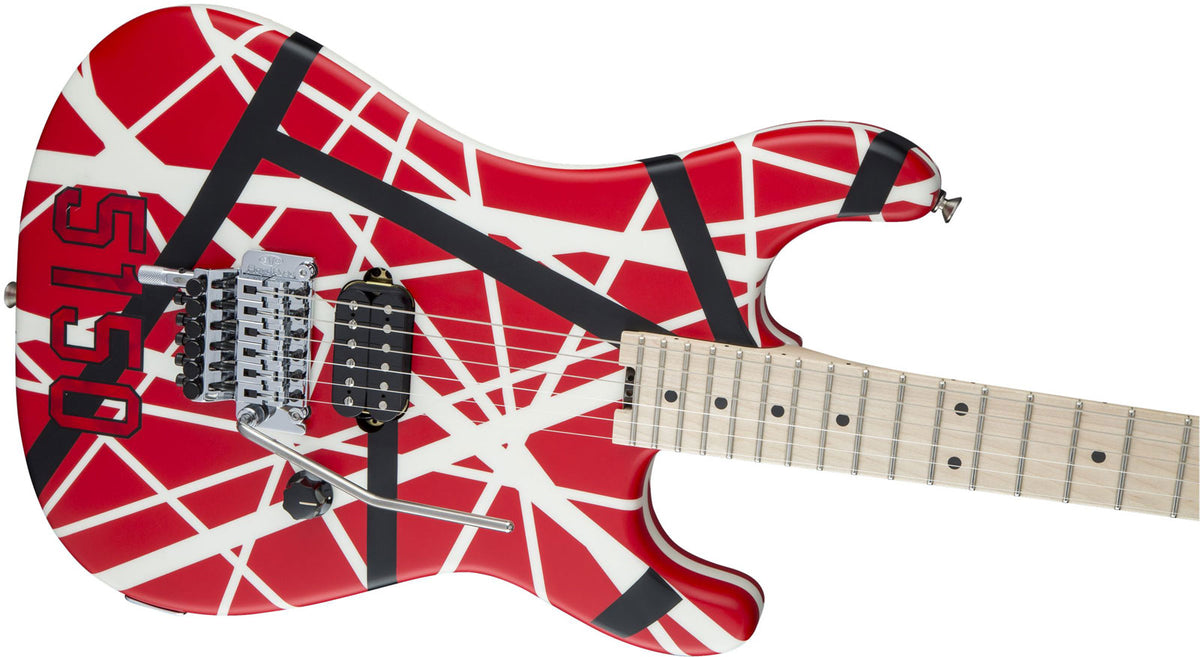5150 Striped Mn Red With Black White Stripes