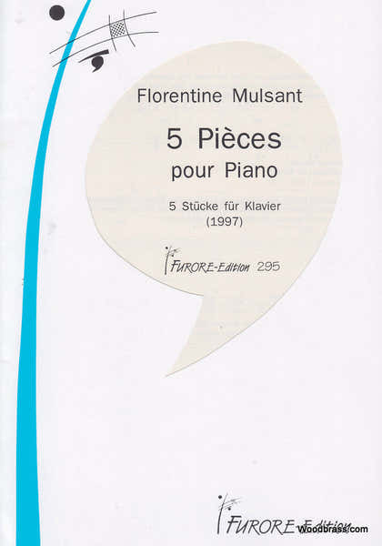 Mulsant Florentine - Cinq Pieces Pour Piano
