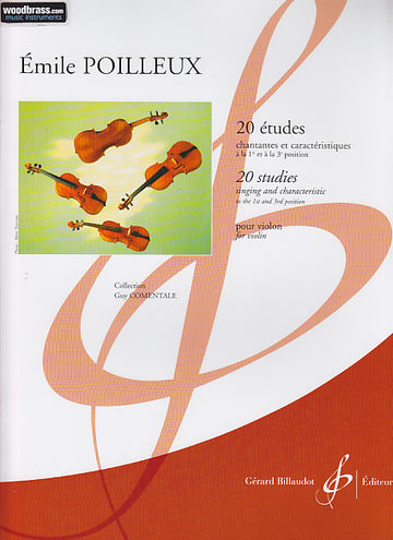 Poilleux Emile - 20 Études Chantantes et Caracteristiques - Violine