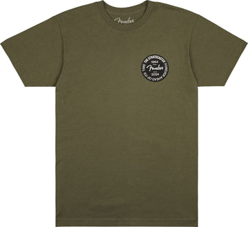 Stratocaster 70Th Anni Badge Tee Olive S