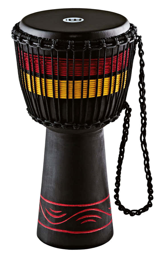 DJEMBE  FIBRE 10" RED NATURAL