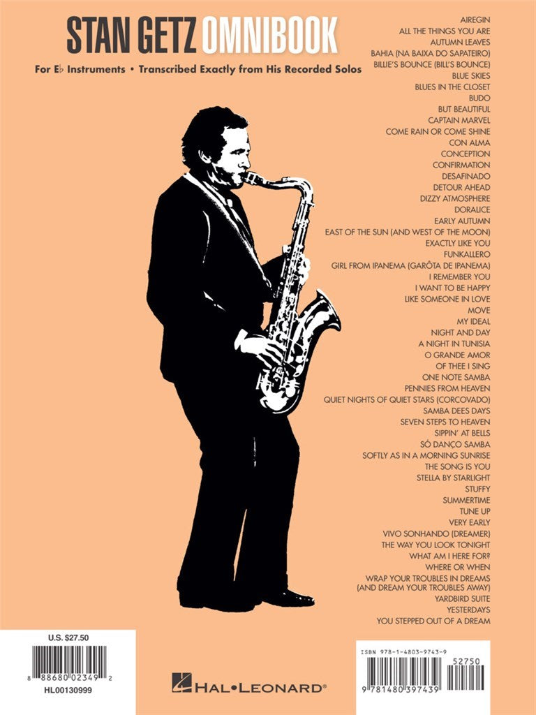 Stan Getz Omnibook - Eb Instruments