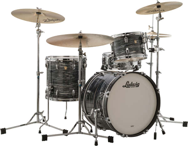 Ludwig Drums L84023Ax1Q - Classic Maple 20"/12"/14" - Vintage Black Oyster