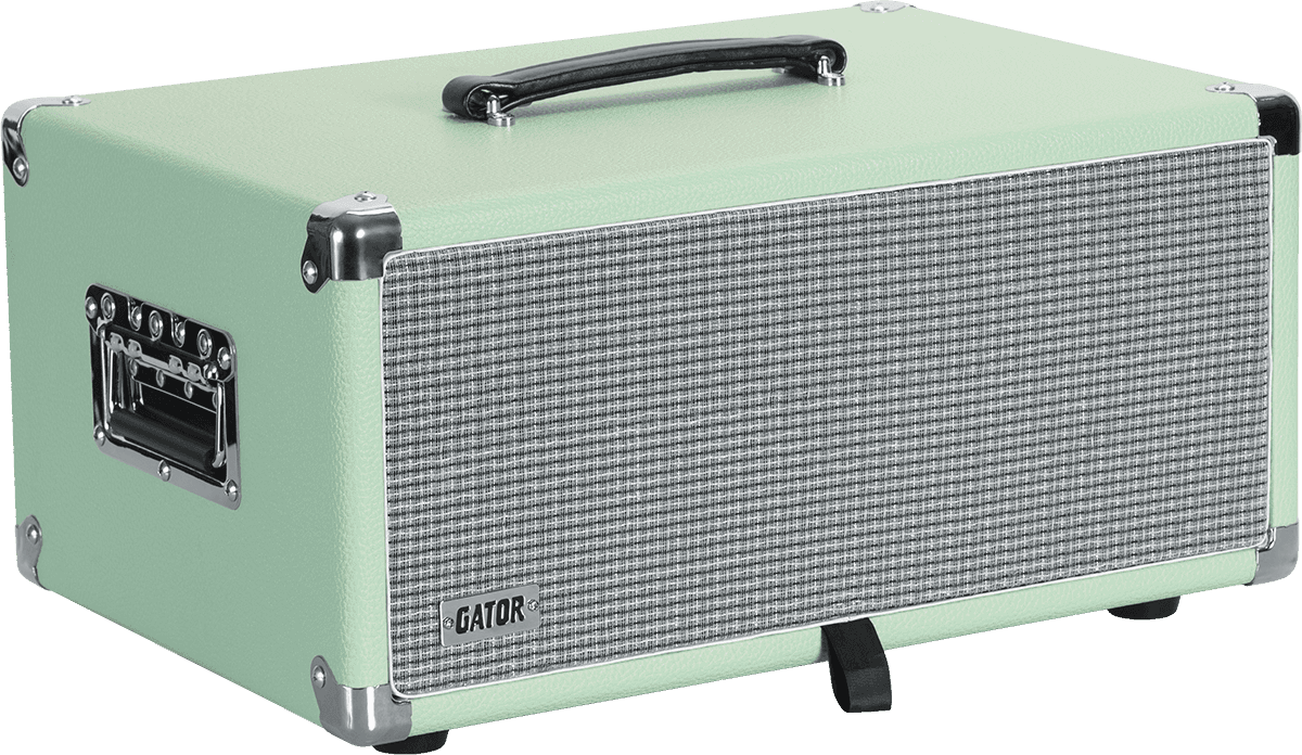 WOODEN RACK 4U VINTAGE AMP SURF GREEN