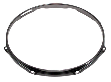 H23-14-8S-BK - 14" SPANNREIFEN SNAREUNTERSEITE 8-LOCH SCHWARZE SUPER DREIFACHE FLANSCH 2.3MM