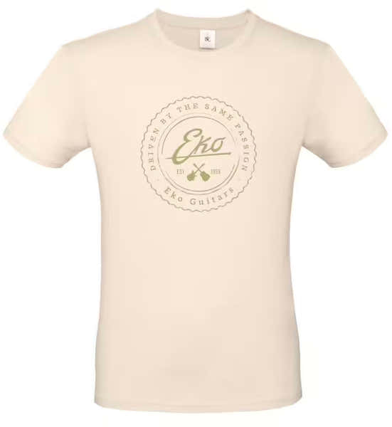 "M" T-Shirt Logo Eko - Cremeweiß