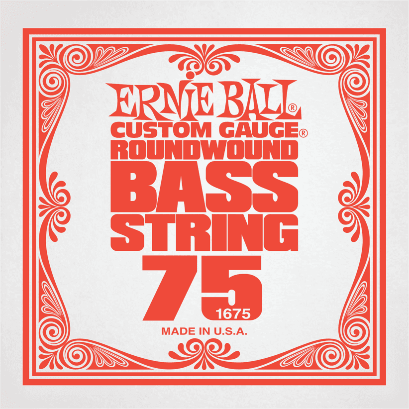 Ernie Ball .075 NICKEL WOUND ELECTRIC BASS STRING SINGLE