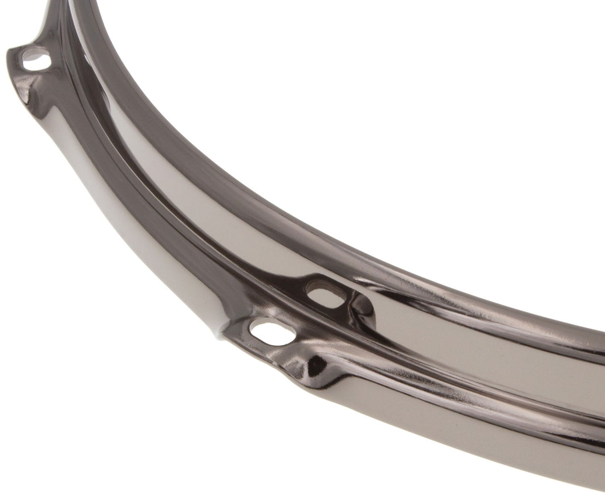 HS23-13-8BK - 13" Spannreifen 8-Loch Schwarze S-Stil dreifache Flansch 2.3mm