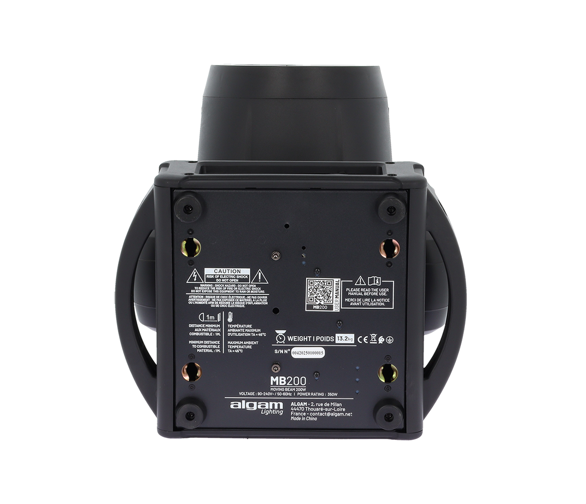 MB200 - 200W Beam moving head with RGB LED ring