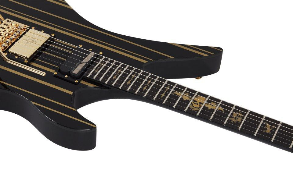 Custom Sustainiac Synyster Gate Signature Schwarz Gold