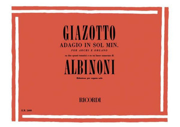 ALBINONI T. - ADAGIO IN SOL MINORE - ORGUE