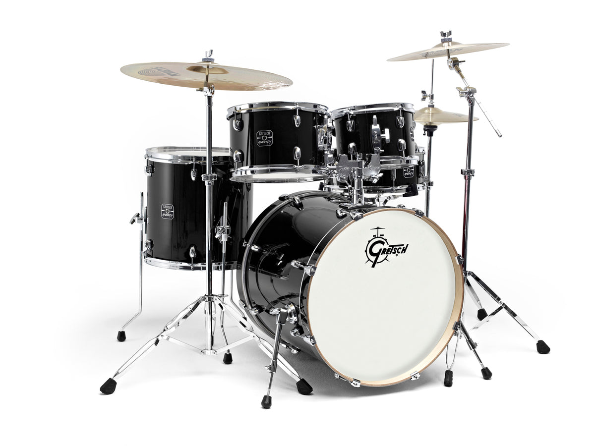 Gretsch Drums GE2-E605TK-BK - NEW ENERGY FUSION 20" BLACK + BECKEN PAISTE 101