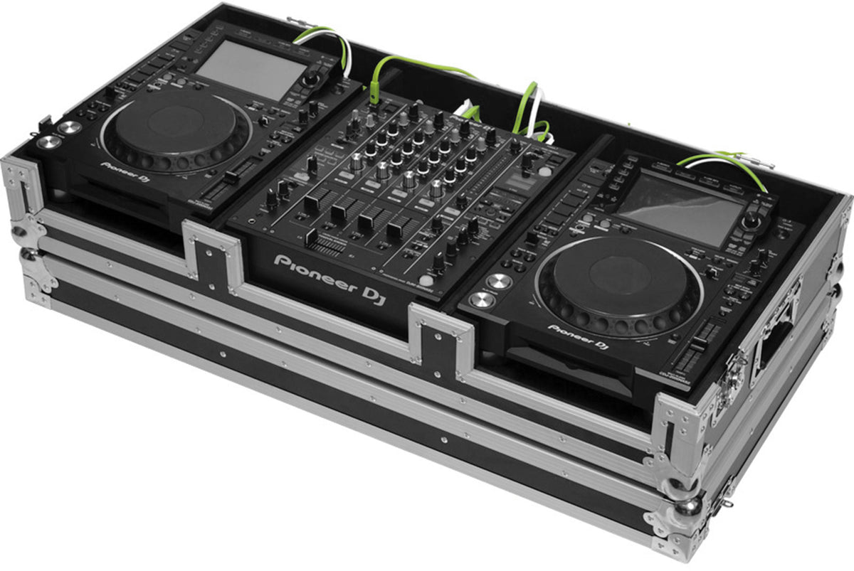 Flight DJ-Pult CDJ-2000NXS2 / DJM-900 Silber