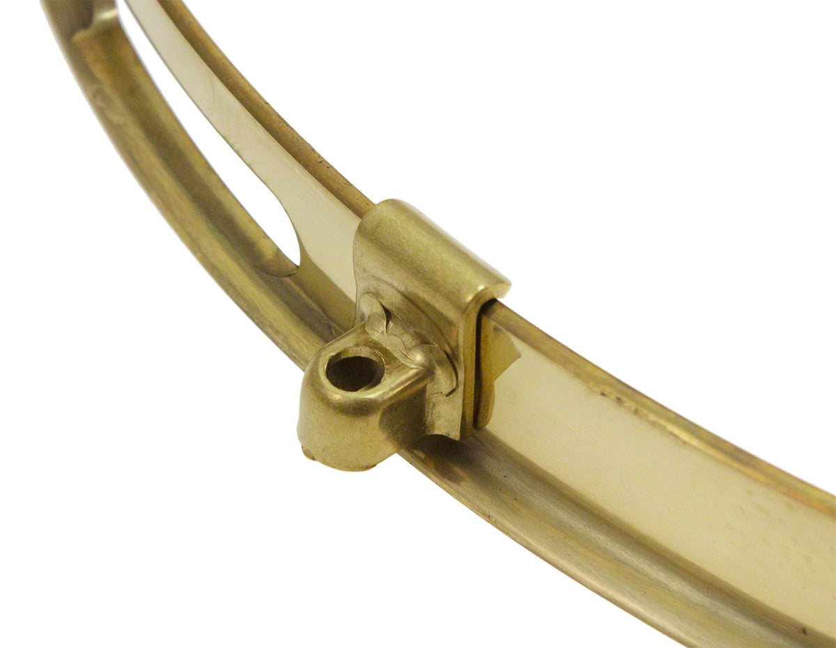 HSFB23-14SRA - 14" SPANNREIFEN SNAREUNTERSEITE ROHES MESSING EINFACHE FLANSCH 2.3MM
