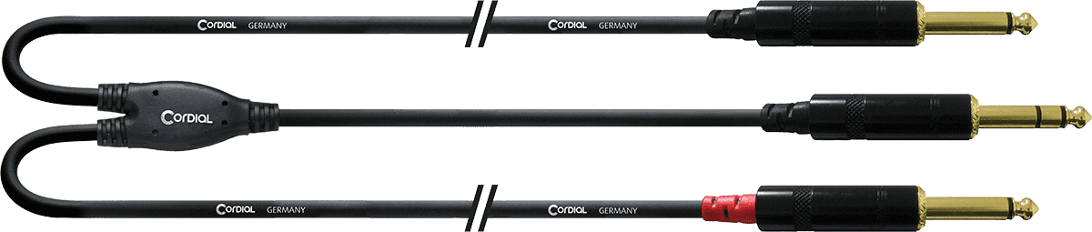 Audiokabel Stereo-Klinke - 2 lange Mono-Klinken 3 M