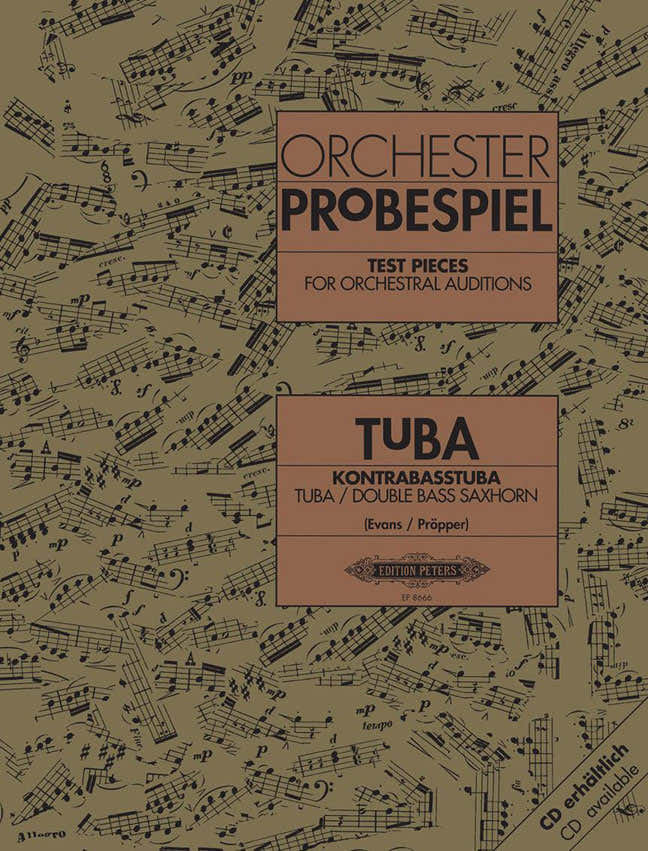 TEST PIECES FOR ORCHESTRAL AUDITIONS  - TUBA