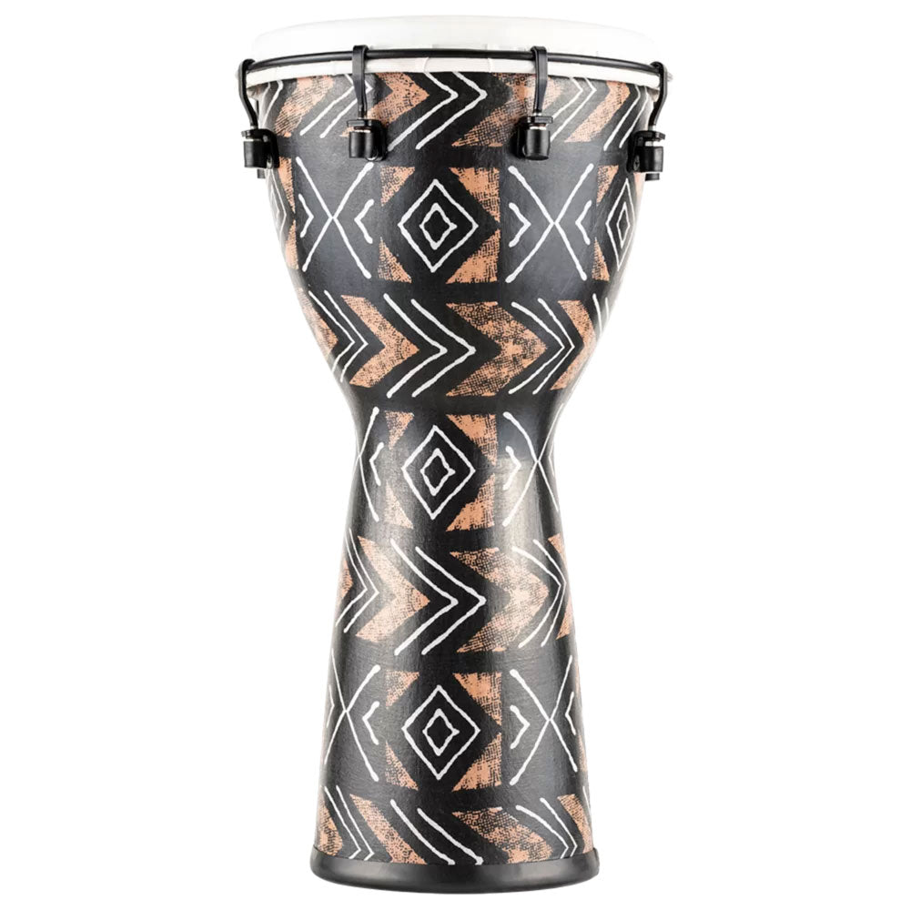 PERCUSSION 10" ALPINE SERIES DJEMBE SYNTHETIC HEAD KANGA SARONG